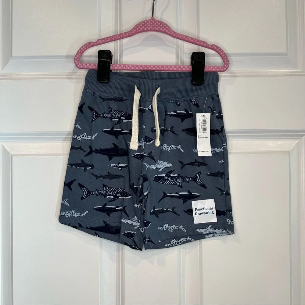 Old Navy Shark Shorts‎ Size 3T NWT